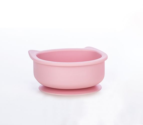 Силіконова миска дитяча  FreeOn Kitty, pink (Від 6 місяців) | Зображення 1