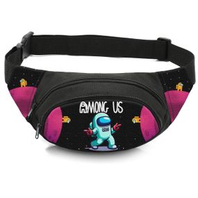 Сумка-бананка дитяча з принтом Among Us поясна сумка для хлопчика (4461)