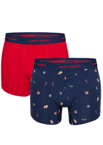 Подарочный набор мужских трусов боксеров Happy Shorts 2 шт. в наборе