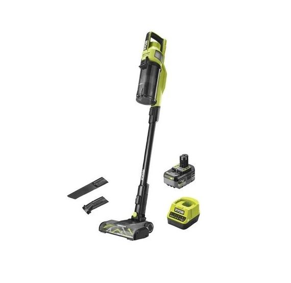 Пылесос аккумуляторный Ryobi ONE+ HP RSV18X-1X40G 18В 1х4А·ч 90Вт 20кПа контейнер 0.8л HEPA12 3.1кг 5133005660