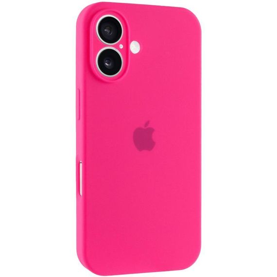 Чохол Silicone Case Full Camera Protective (AA) для Apple iPhone 17 (6.3") Рожевий / Barbie pink