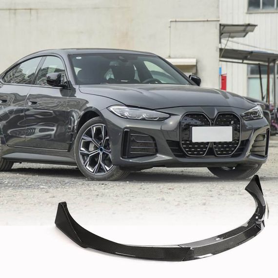 Накладка на передній бампер Lip V1 (для G26 M-Sport, Карбон) для BMW 4 серія G22/23/26 2020- рр