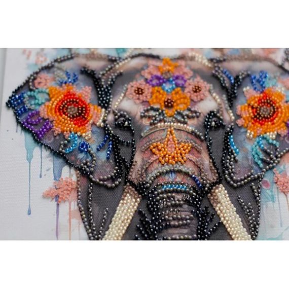 Набір-міді для вишивання бісером "Таємниці сходу" AMB-116 на натуральному полотні | Зображення 1