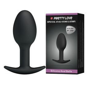 Анальна пробка - Pretty Love Special Anal Stimulation Anal Balls 3.34" Black Sex Aura
