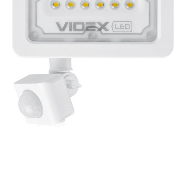 LED Прожектор 20W 5000К 220V з датчиком руху та освітлення білий VL-F2e205W-S Videx | Зображення 3