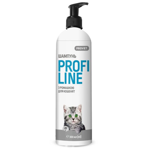 Шампунь Provet ПРОФІЛАЙН для кошенят з ромашкою 300 мл