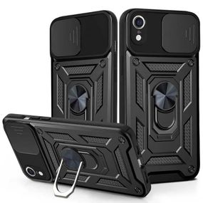 Чохол Ummi Camshield Serge Ring для Apple iPhone XR (6.1") Чорний