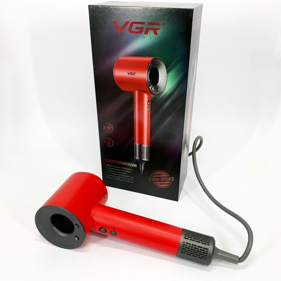 Потужний фен для волосся VGR V-445, Професійний фен для укладання волосся з насадкою JY-57 | Зображення 3
