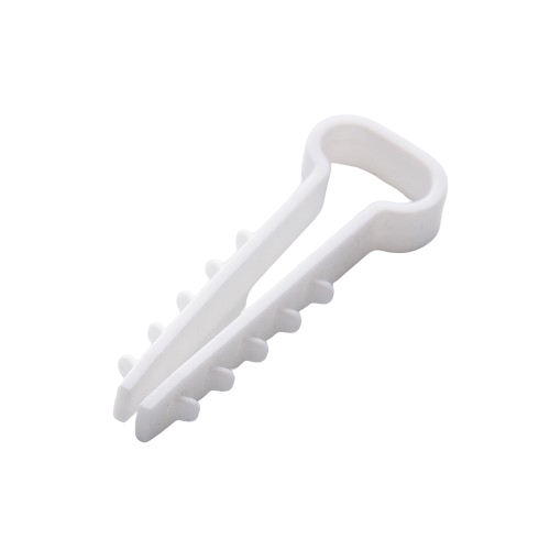 Дюбель-ялинка 8*5мм для плоского кабелю білий 100шт/уп Туреччина APRO