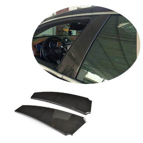 Накладки на дверные стойки Карбон (2013-2017) для Maserati Quattroporte