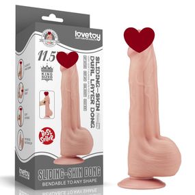 Фаллоимитатор 11.5'' King Sized Sliding Skin Dual Layer Dong Sex Aura