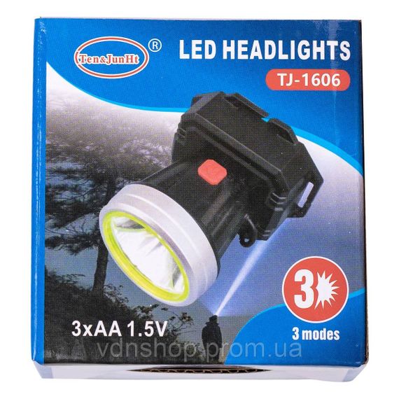 Налобный фонарь аккумуляторный 8х8х5.5 см 5 В 3 режима работы LED HP-JG-4 | Зображення 9