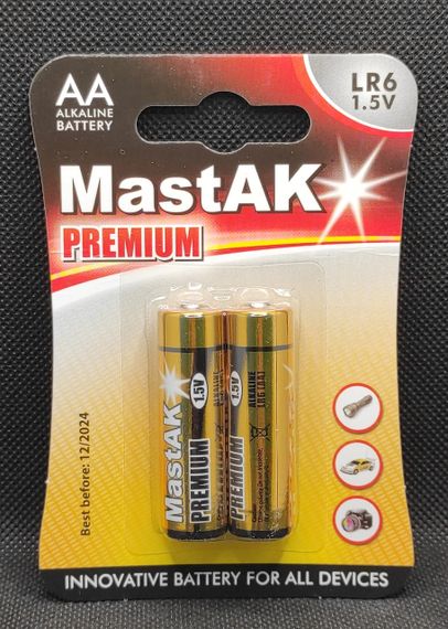 Батарейка пальчикова AA MastAK Premium ( 2шт. )