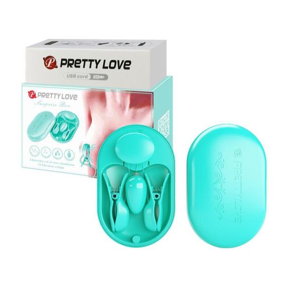 Електростимулятор для грудей PRETTY LOVE - Surprise Box Green, BI-300034-1 Sex Aura