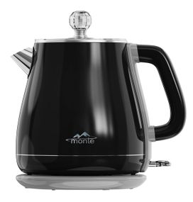 Електрочайник Monte MT-1831 Black, 1.7 л, 1800 Вт, з подвійними стінками