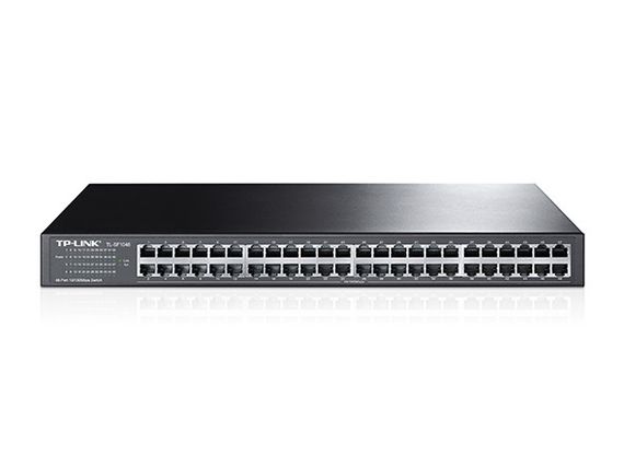 Коммутатор TP-LINK TL-SF1048 48xFE неуправляемый 19&quot; 1U (TL-SF1048)