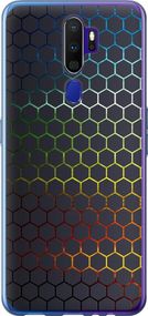 Чехол на Oppo A5 2020 Переливающиеся соты "498u-1888-17620"