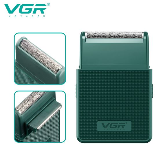 Електробритва VGR V-376 GREEN шейвер, Професійний шейвер-електробритва, Портативна бритва | Зображення 5