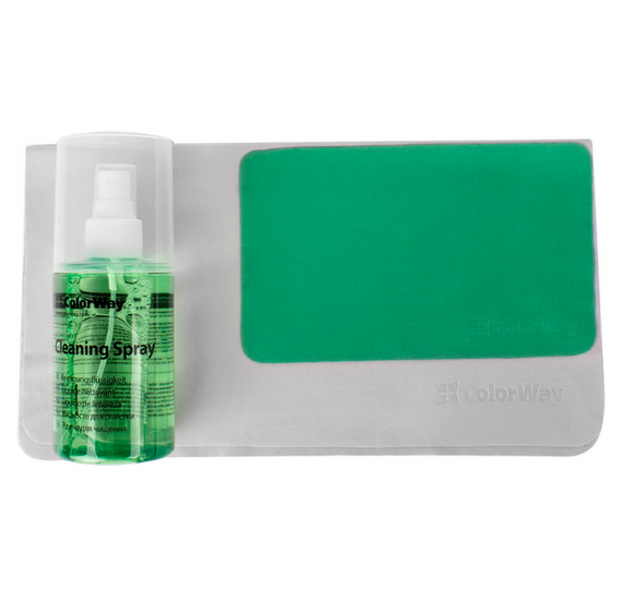 Набір чистячий для електроніки 200мл+2 мікрофібри ColorWay CW-5200