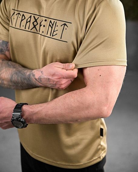 Тактическая потоотводящая футболка Oblivion  страха нет coyot ДЛ7053 | Зображення 3