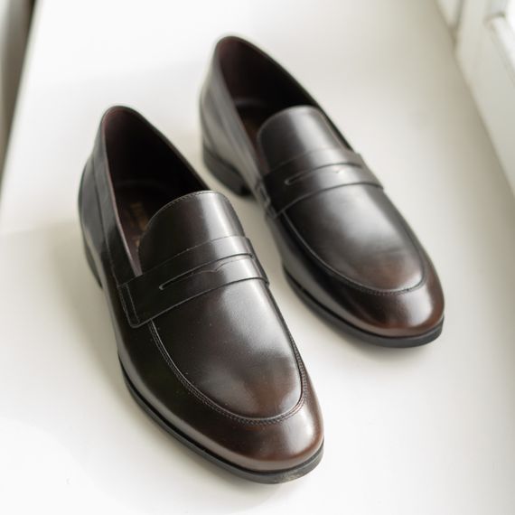 Качественные коричневые лоферы 41 размер | Зображення 1