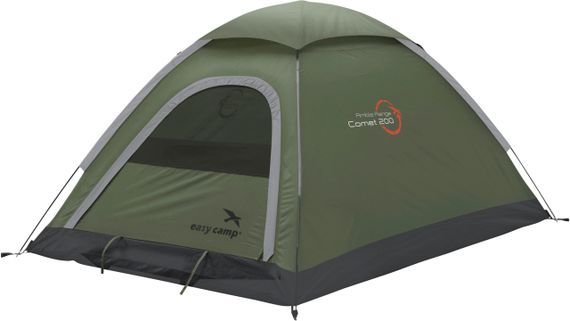 Намет в похід двомісний Easy Camp Comet 200 Rustic Green Армійський намет для ЗСУ Літня палатка | Зображення 1