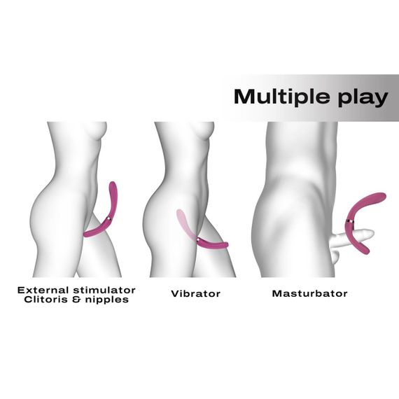 Вибратор-стимулятор Dorcel INFINITE JOY PLUM, многофункциональный, унисекс sexstyle | Зображення 2