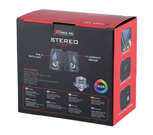 Колонки XTRIKE ME RGB Backlight SK-402 акустика для компьютера Черный | Зображення 5