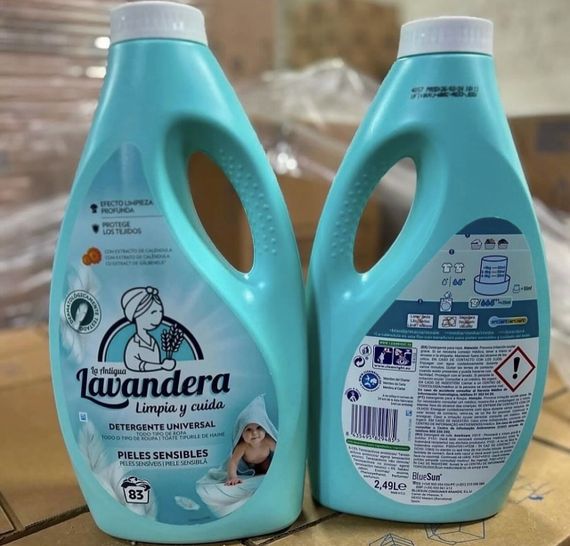 Гель для прання дитячої білизни Lavandera Sensitive, 2.49 л 83 прання | Зображення 1