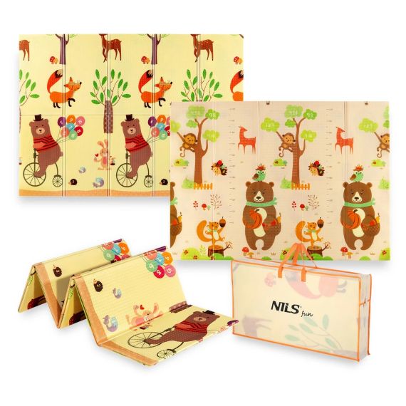 Детский складной коврик NILS FUN MD05 FOREST 190x150 см