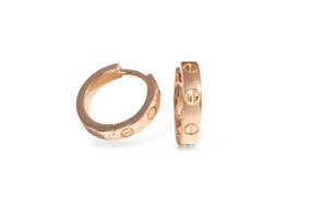 Серьги-конго из красного золота S-0271