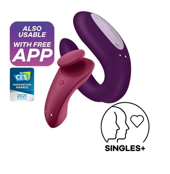 Набір Satisfyer Partner Box 1 (вібратор для пар Double Joy + вібратор у трусики Sexy Secret) (м'ята упаковка!!!)