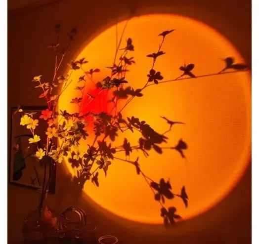 Проекционный светильник Sunset Lamp USB с эффектом заката, рассвета Q07 | Зображення 6