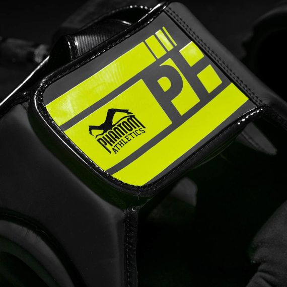 Боксерський шолом Phantom APEX Full Face Neon One Size Black/Yellow (капа в подарунок) | Зображення 3