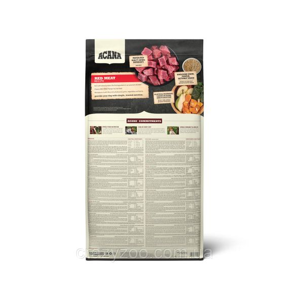 Сухий корм для собак усіх порід Acana Red Meat Recipe з червоним м'ясом 14.5 кг a56117 | Зображення 1