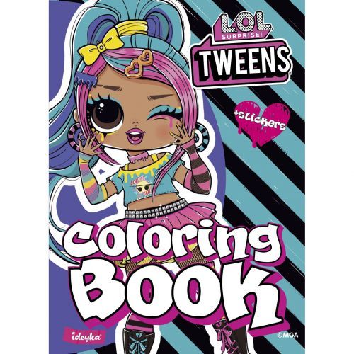 Раскраска со стикерами "L.O.L. Tweens Emma Emo"