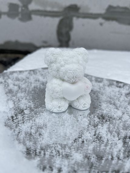 Мыло ручной работы Мишка в розах | Зображення 3