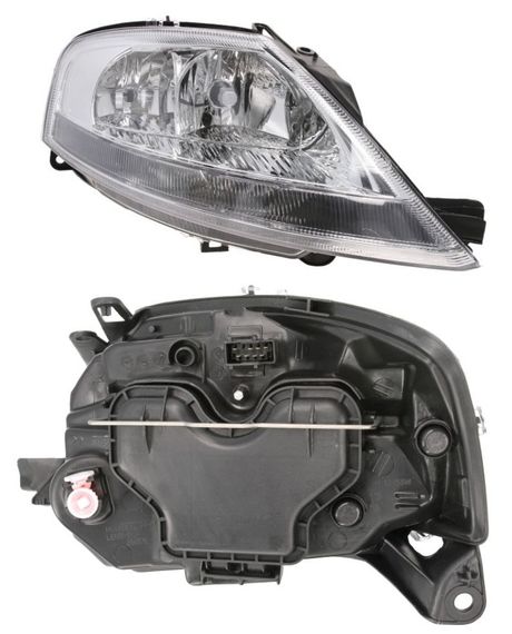 Фара Передняя Citroen C3 2002-2009 Правая H7/H1 Авт. Регул.