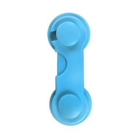 Замок на меблі захист від дітей, блокатор для ящиків Keychain 9,5 см Blue (16046-hbr)