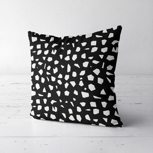 Подушка декоративная Soft Стекляшки на черном фоне 45х45 см (45PST_JOY005)