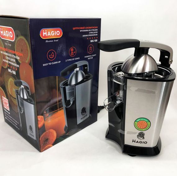 Соковыжималка для цитрусовых MAGIO MG-188, соковыжималка для яблок, соковыжималка для ягод MK-92 | Зображення 1