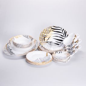 Столовий сервіз з порцеляни Palm на 6 осіб 32 предмети HP-HK-7