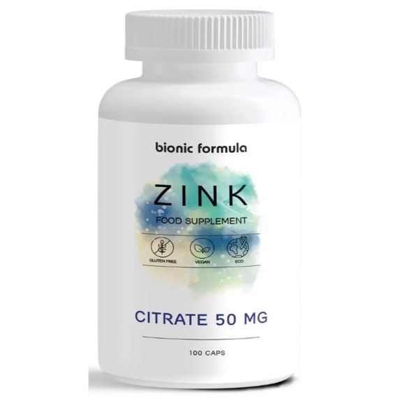 Микроэлемент Цинк Bionic Formula Zink (Citrate) 50 mg 100 Caps