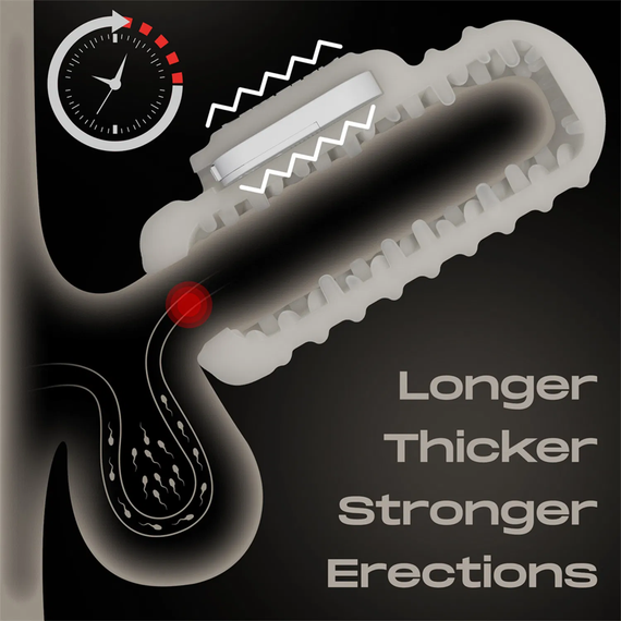 Мастурбатор - Knights Ring Vibrating Dual Purpose Sleeve-Wavy Sex Aura | Зображення 5