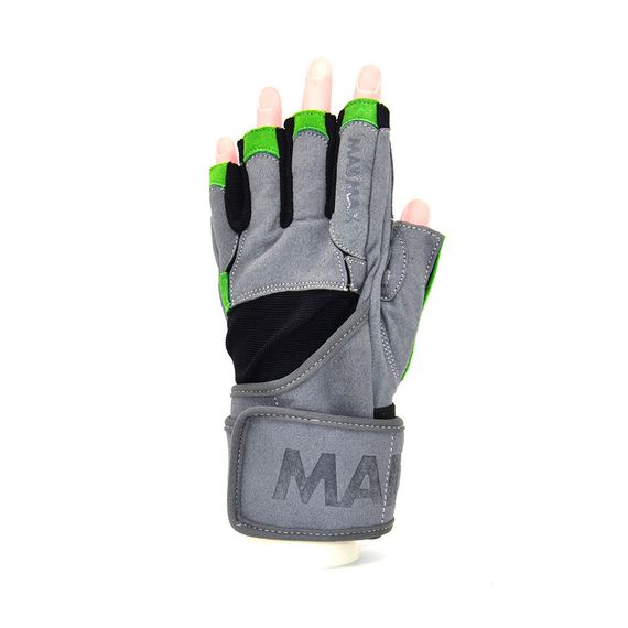 Рукавички для фітнесу MadMax MFG-860 Wild Grey/Green M | Зображення 1