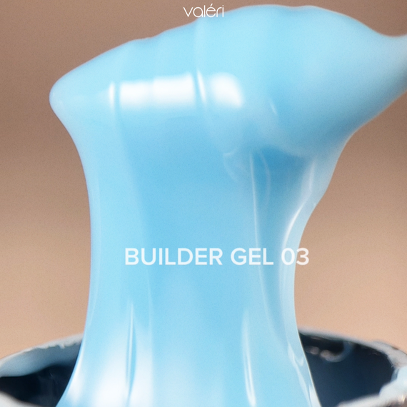 Гель для нарощення нігтів Valeri Builder Gel №03 (блакитний) 15мл | Зображення 3