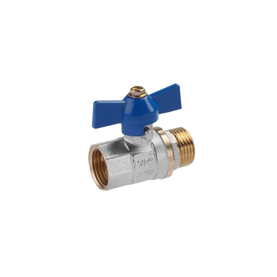 Кран кульовий Valves 1/2" ВЗ PN30 синій метелик | Зображення 2