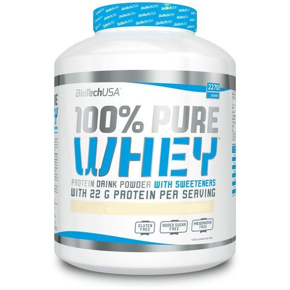 Протеин BioTechUSA 100% Pure Whey 2270 g /81 servings/ Unflavored