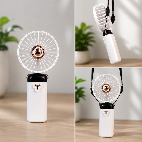 Портативний складний вентилятор / Вентилятор ручний акумуляторний Mini Fan TP-01 | Зображення 3