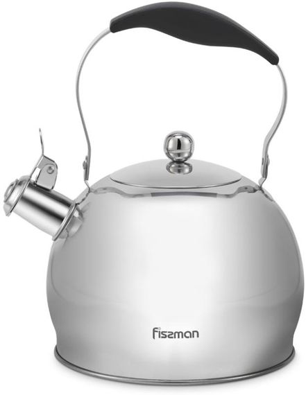 Чайник Fissman Elis 3л з нержавіючої сталі зі свистком